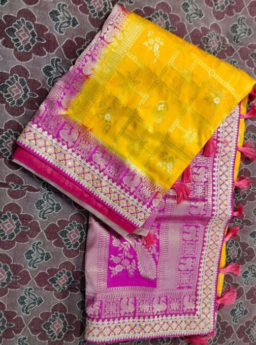 BT-53 Gajraj Dola Silk with Weaving Work Wholesale Saree in Surat   bt 53 gajraj dola silk with weaving work wholesale saree in surat 4 2025 01 08 18 13 12.jpeg