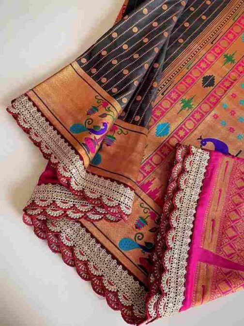 BT-53 Mihira Lace Pure Paithani Silk Polka Weaving Wholesale Sarees in Surat   bt 53 mihira lace pure paithani silk polka weaving wholesale sarees in surat 11 2025 01 13 14 26 21.jpeg
