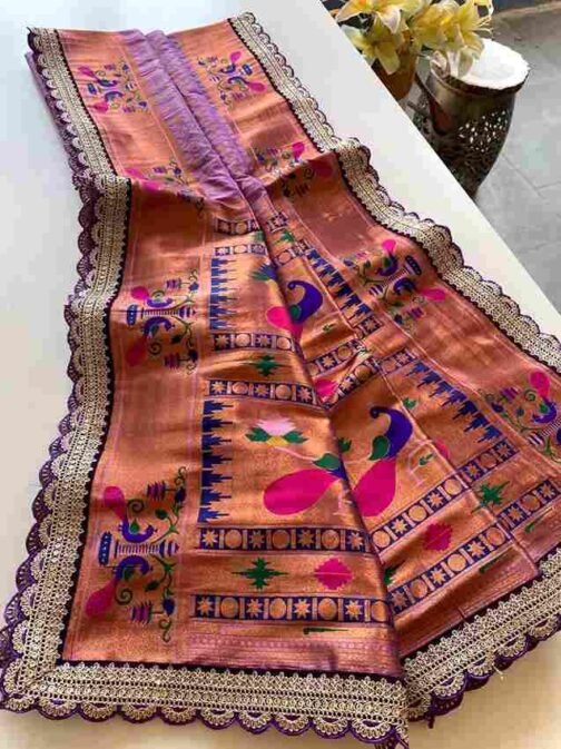 BT-53 Mihira Lace Pure Paithani Silk Polka Weaving Wholesale Sarees in Surat   bt 53 mihira lace pure paithani silk polka weaving wholesale sarees in surat 14 2025 01 13 14 26 21.jpeg