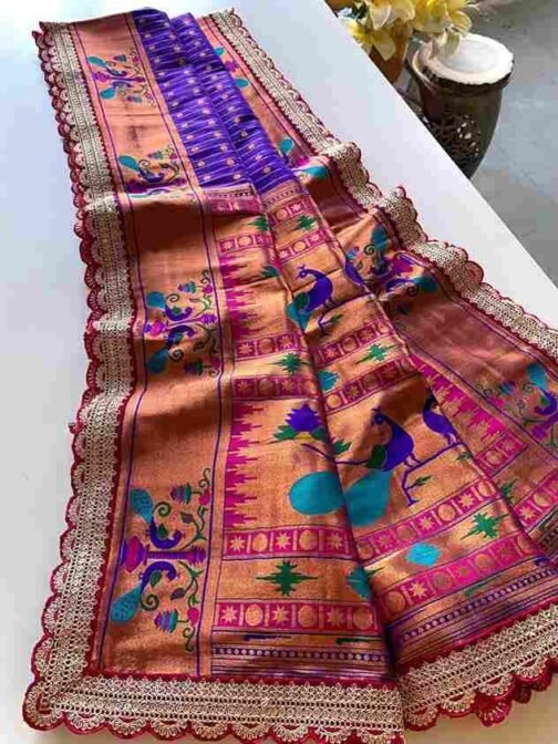 BT-53 Mihira Lace Pure Paithani Silk Polka Weaving Wholesale Sarees in Surat   bt 53 mihira lace pure paithani silk polka weaving wholesale sarees in surat 18 2025 01 13 14 26 21.jpeg
