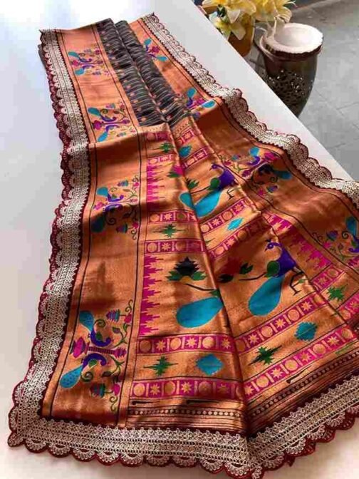 BT-53 Mihira Lace Pure Paithani Silk Polka Weaving Wholesale Sarees in Surat   bt 53 mihira lace pure paithani silk polka weaving wholesale sarees in surat 19 2025 01 13 14 26 21.jpeg