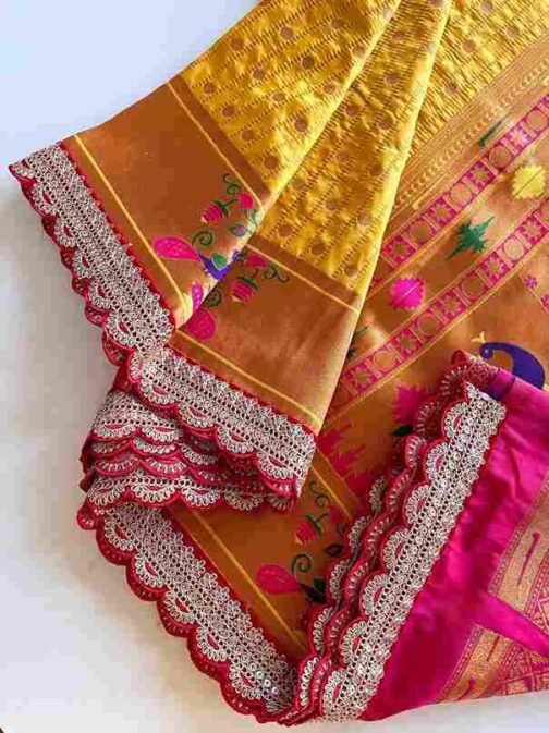 BT-53 Mihira Lace Pure Paithani Silk Polka Weaving Wholesale Sarees in Surat   bt 53 mihira lace pure paithani silk polka weaving wholesale sarees in surat 6 2025 01 13 14 26 21.jpeg