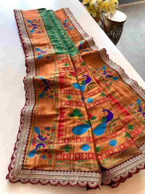 BT-53 Mihira Lace Pure Paithani Silk Polka Weaving Wholesale Sarees in Surat   bt 53 mihira lace pure paithani silk polka weaving wholesale sarees in surat 7 2025 01 13 14 26 21.jpeg
