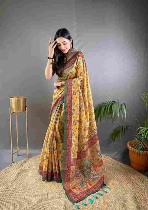 BT-56 Raksha Pure Malai Cotton Saree with Kalamkari Prints Wholesale Sarees in Surat   bt 56 raksha pure malai cotton saree with kalamkari prints wholesale sarees in surat 12 2025 01 09 14 57 08.jpeg