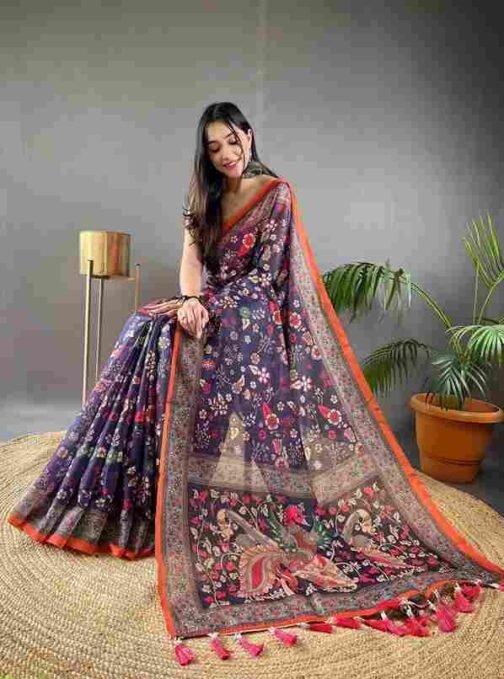 BT-56 Raksha Pure Malai Cotton Saree with Kalamkari Prints Wholesale Sarees in Surat   bt 56 raksha pure malai cotton saree with kalamkari prints wholesale sarees in surat 2 2025 01 09 14 57 08.jpeg
