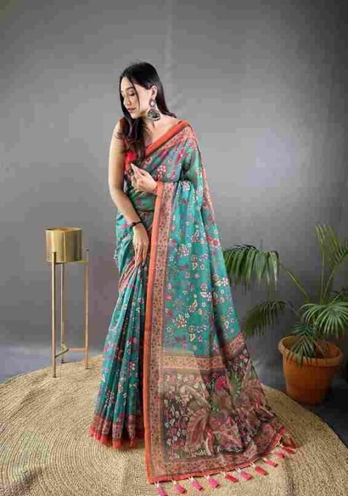 BT-56 Raksha Pure Malai Cotton Saree with Kalamkari Prints Wholesale Sarees in Surat   bt 56 raksha pure malai cotton saree with kalamkari prints wholesale sarees in surat 6 2025 01 09 14 57 08.jpeg