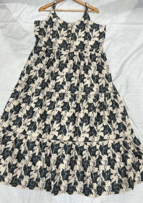Coral Cotton print leeveless Ruffle Maxi Dress   coral cotton print leeveless ruffle maxi dress 8 2025 05 22 14 58 48.jpeg