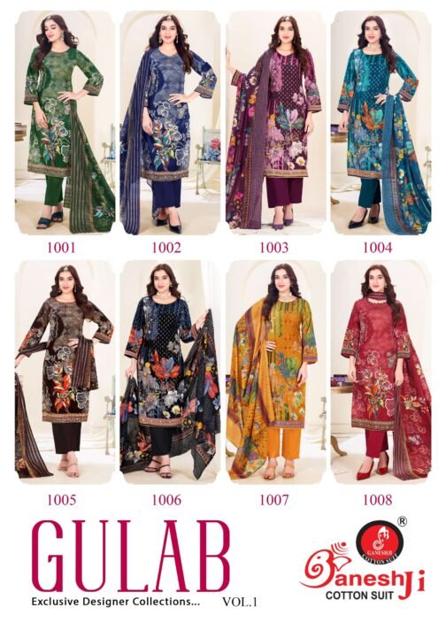 Ganeshji Gulab Vol-01 series 1001-1008 Pure Heavy Soft Cotton wholesale suit   ganeshji gulab vol 01 series 1001 1008 pure heavy soft cotton wholesale suit 9 2025 05 27 20 50 29.jpg