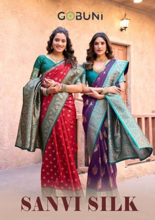 gobuni sanvi silk series 1301-1306 Silk wholesale saree in surat   gobuni sanvi silk series 1301 1306 silk wholesale saree in surat 3 2025 02 01 13 31 01.jpeg