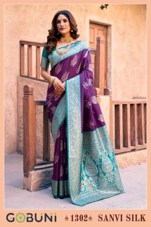 gobuni sanvi silk series 1301-1306 Silk wholesale saree in surat   gobuni sanvi silk series 1301 1306 silk wholesale saree in surat 47 2025 02 01 13 31 01.jpeg