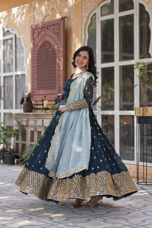 ka 1136 faux blooming embroidered readymade designer combo gown with dupatta   ka 1136 faux blooming embroidered readymade designer combo gown with dupatta 1 2025 05 24 13 54 03.jpeg