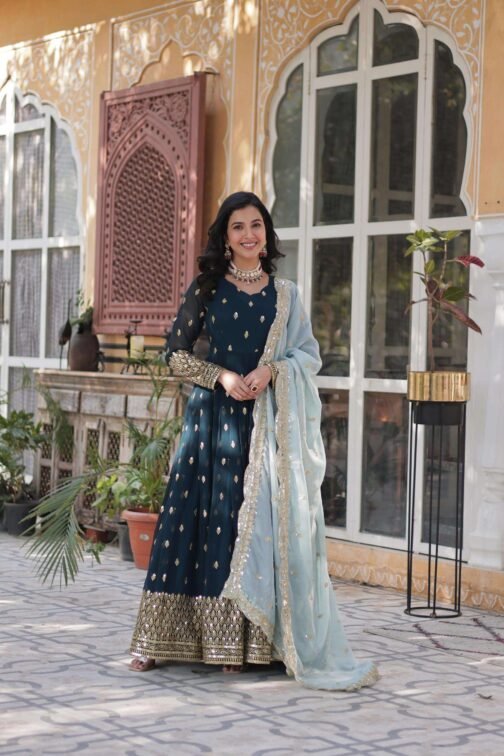 ka 1136 faux blooming embroidered readymade designer combo gown with dupatta   ka 1136 faux blooming embroidered readymade designer combo gown with dupatta 2 2025 05 24 13 54 03.jpeg