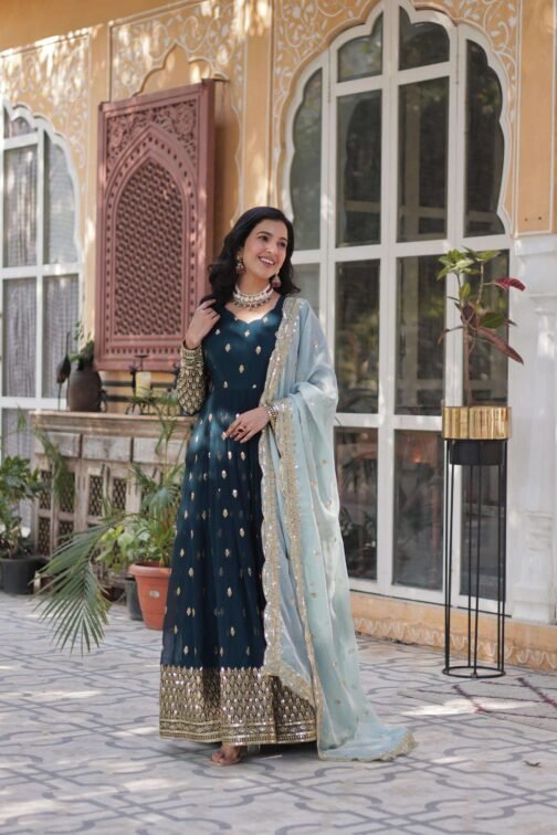 ka 1136 faux blooming embroidered readymade designer combo gown with dupatta   ka 1136 faux blooming embroidered readymade designer combo gown with dupatta 3 2025 05 24 13 54 03.jpeg