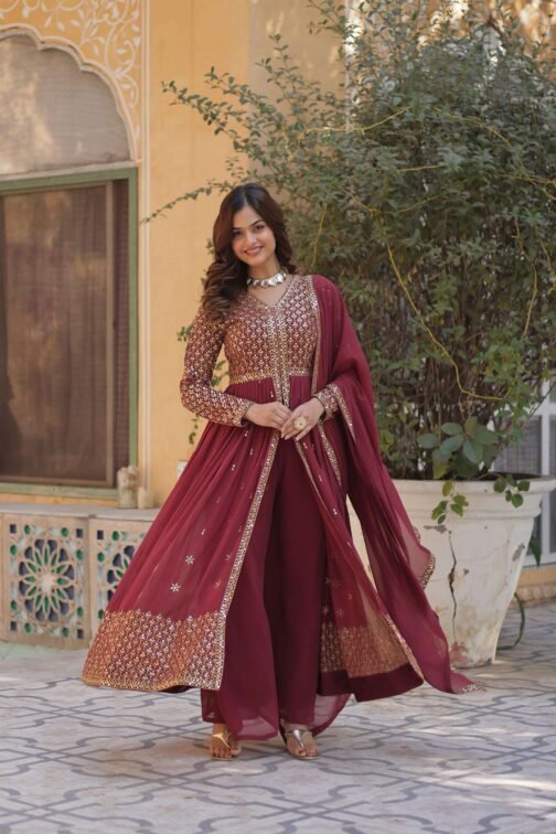 ka 1149 traditional faux georgette fully stitch kurti pant with dupatta   ka 1149 traditional faux georgette fully stitch kurti pant with dupatta 1 2025 05 19 16 52 15.jpeg