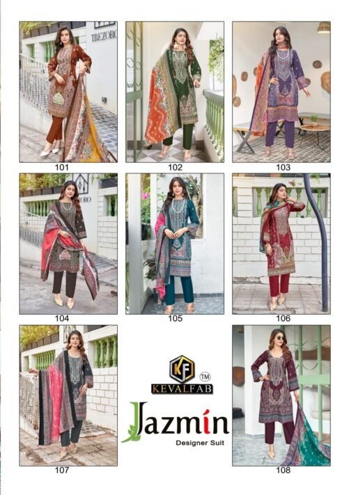 Keval Fab Jazmin Vol-01 series 101-108 Premium Soft Cotton wholesale suit   keval fab jazmin vol 01 series 101 108 premium soft cotton wholesale suit 11 2025 05 20 12 34 21.jpg