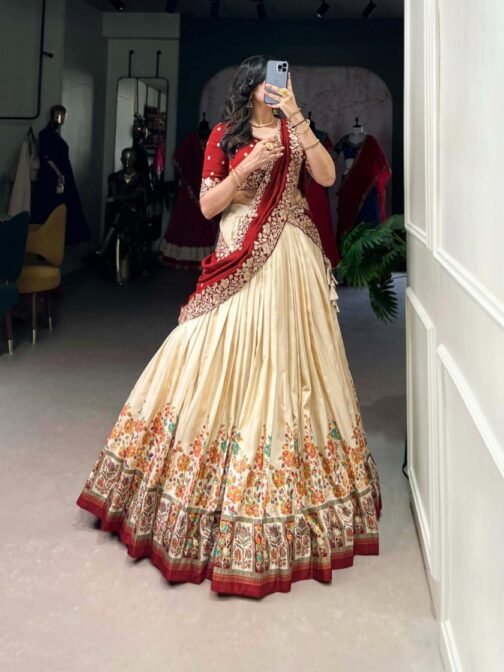 lnb1238 tussar silk gorgeous look stitch lehenga unstitch choli for womens   lnb1238 tussar silk gorgeous look stitch lehenga unstitch choli for womens 18 2025 05 19 16 42 15.jpeg
