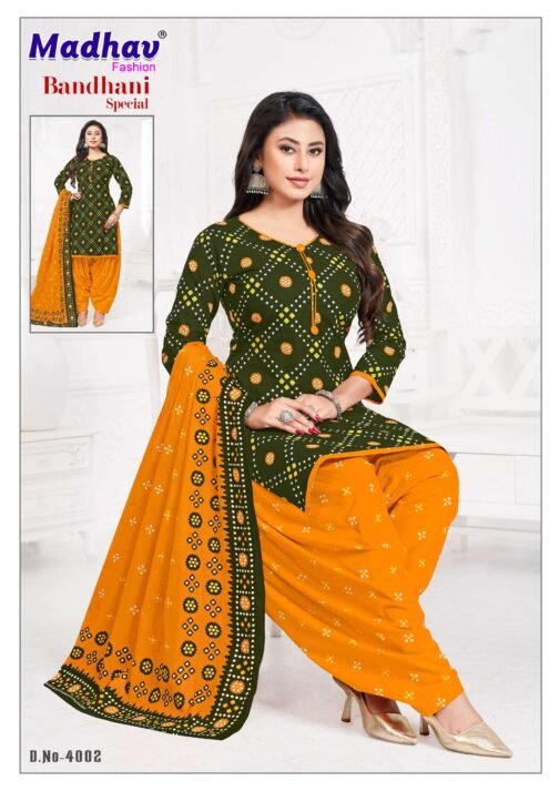 Madhav Bandhani Special Vol-04 series 4001-4010 Cotton wholesale suit   madhav bandhani special vol 04 series 4001 4010 cotton wholesale suit 2 2025 05 26 16 56 00.jpg