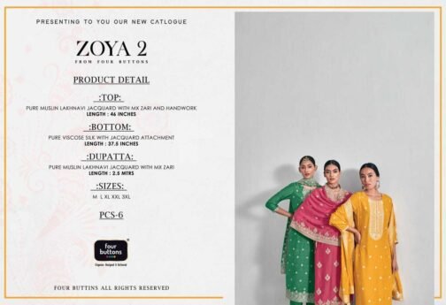FOUR BUTTONS ZOYA VOL 2 JACQUARD READYMADE SUITS SURAT  FOUR BUTTONS ZOYA VOL 2 JACQUARD READYMADE SUITS SURAT,  FOUR BUTTONS ZOYA VOL 2 JACQUARD READYMADE SUITS SURAT CATALOGUE AT BEST PRICE, BUY FOUR BUTTONS ZOYA VOL 2 JACQUARD READYMADE SUITS SURAT CATALOGUE AT CHEAP PRICE, BUY FOUR BUTTONS ZOYA VOL 2 JACQUARD READYMADE SUITS SURAT CATALOGUE AT BEST RATE, BUY FOUR BUTTONS ZOYA VOL 2 JACQUARD READYMADE SUITS SURAT CATALOGUE AT CHEAP RATE, FOUR BUTTONS ZOYA VOL 2 JACQUARD READYMADE SUITS SURAT latest catalogue 2025 thumbs FOUR BUTTONS ZOYA VOL 2 JACQUARD READYMADE SUITS SURAT 9