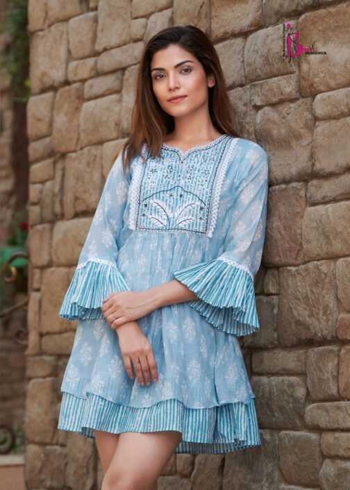 VICTORIA VOL-2 Printed cotton mal  Umbrella Sleeves with Double Flair top   victoria vol 2 printed cotton mal umbrella sleeves with double flair top 2 2025 05 25 16 17 15.jpeg